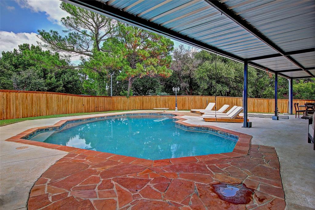 3615 Fritz Lane Corinth, TX 76208 - Photo 25 of 28 a view of a backyard with swimming pool