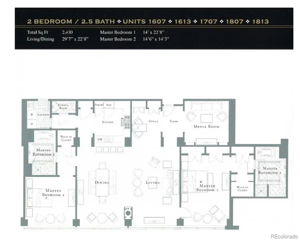 $974,500 | 1891 Curtis Street, Unit 1607, Denver, CO 80202