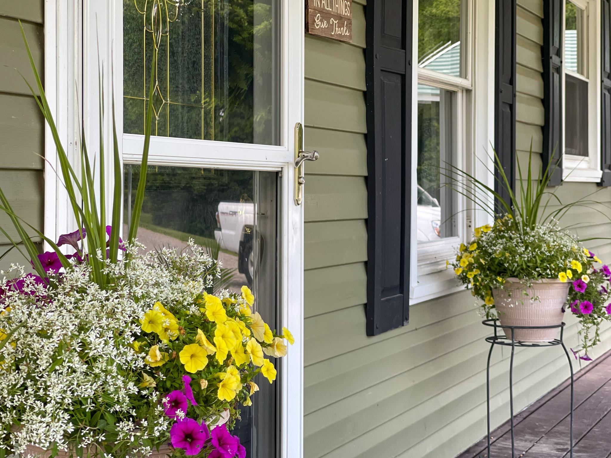 555 Dabneys Road Raphine, VA 24472 - Photo 4 of 30 a potted plant sitting in front of a house