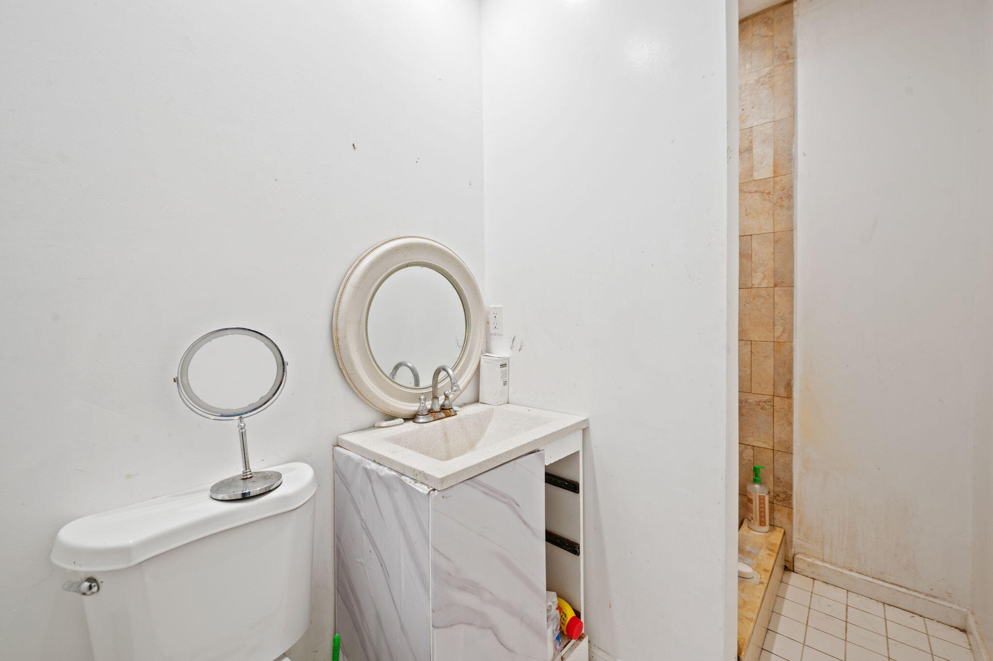 2587 E Road Loxahatchee Groves, FL 33470 - Photo 22 of 46 a bathroom with a sink and a mirror