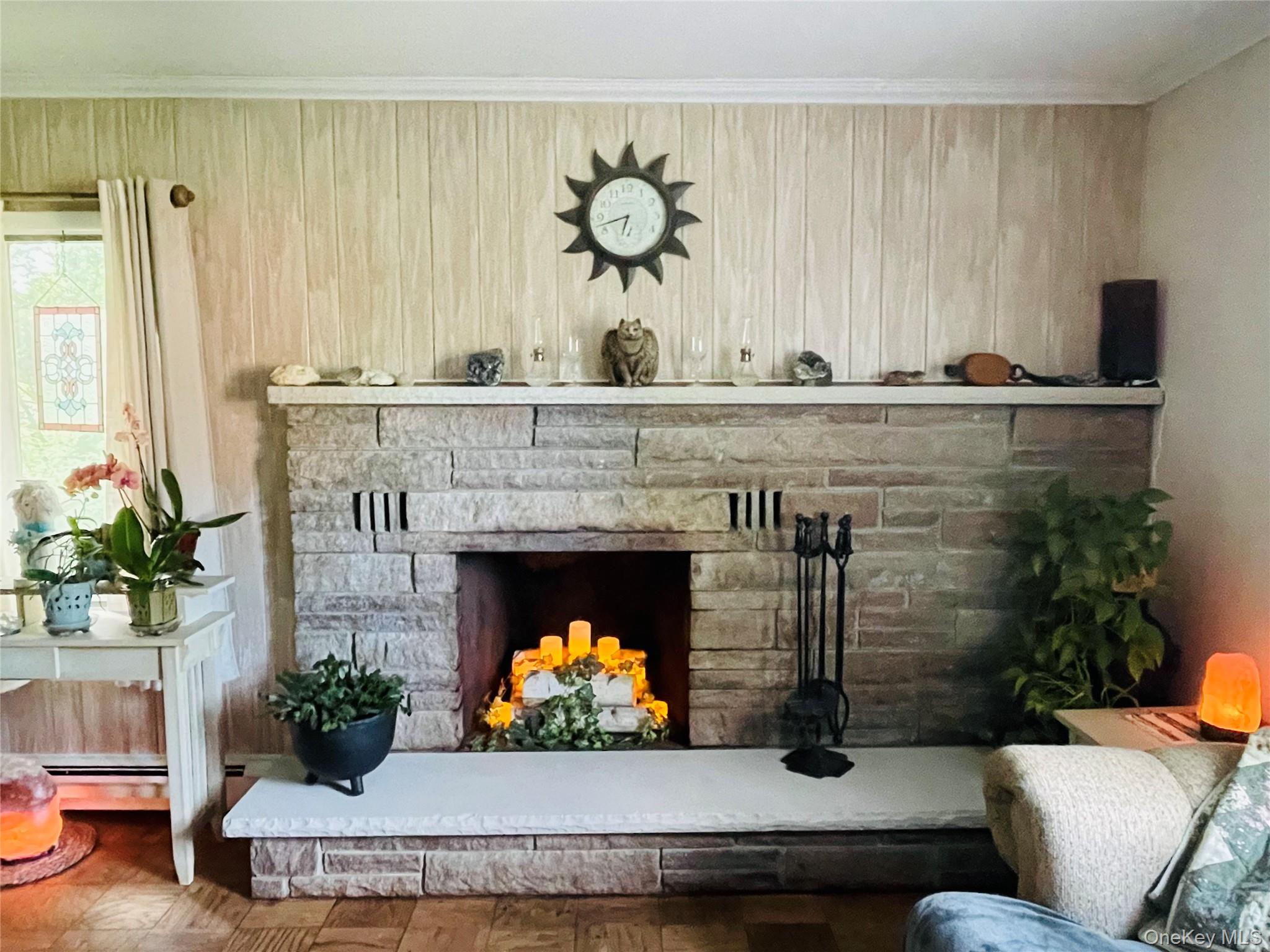 137 Cross Road Goshen, NY 10924 - Photo 14 of 50 Tennessee Pink Marble Stone Fireplace located in living room.