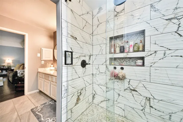 a living room with lots of baby furniture