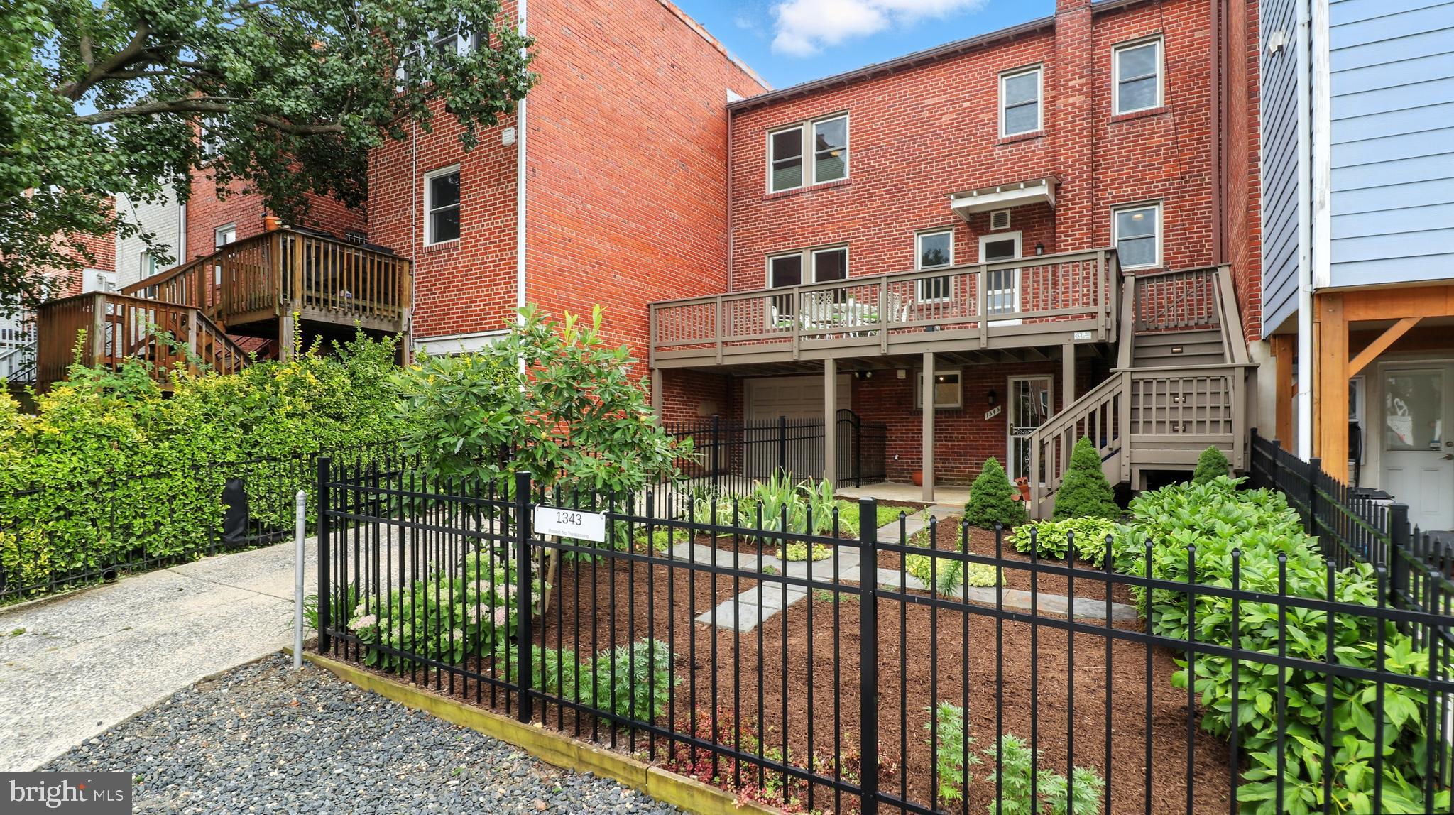 1343 Rittenhouse Street Northwest Washington, DC 20011 - Photo 11 of 15 Beautifully Landscaped Backyard