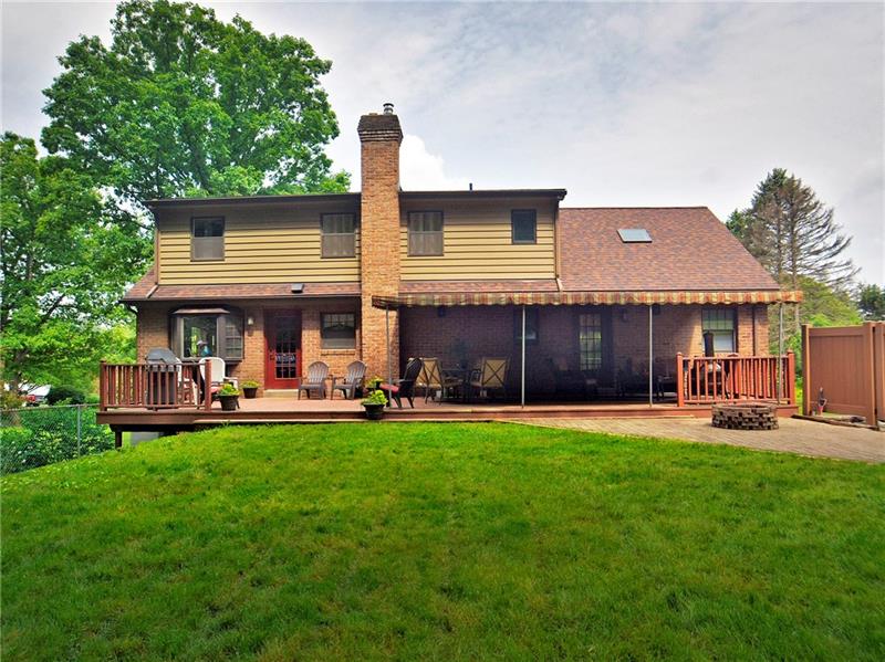 111 McDermott Road Trafford, PA 15085 - Photo 25 of 25 Full length rear deck with access from kitchen & master suite! In 2018 a brand new Versa Loc wall was installed along driveway & concrete steps from driveway to backyard. Roof 2012, water tank 2015, 200 AMP electric panel. An HSA Home Warranty is also being provided by the seller.