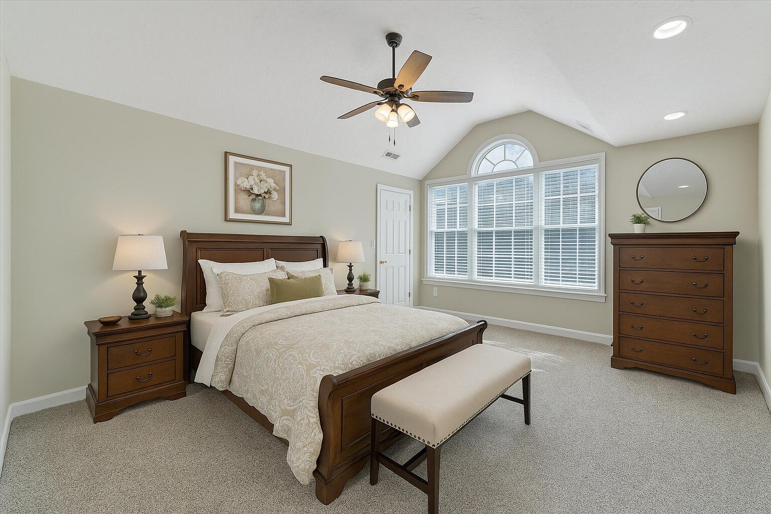 6510 Brookfield Road Roanoke, VA 24019 - Photo 60 of 119 a spacious bedroom with a bed a dresser and a window
