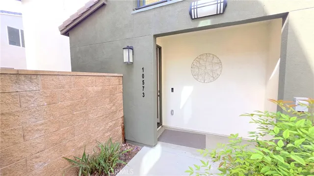 a front view of a house