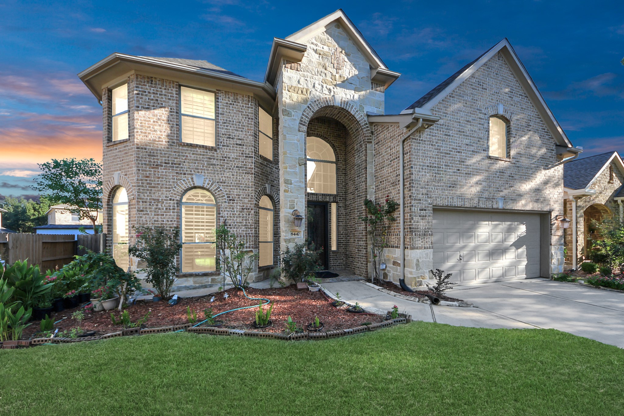 8447 Roland Canyon Drive Cypress, TX 77433 - Photo 39 of 48 a front view of a house with a yard