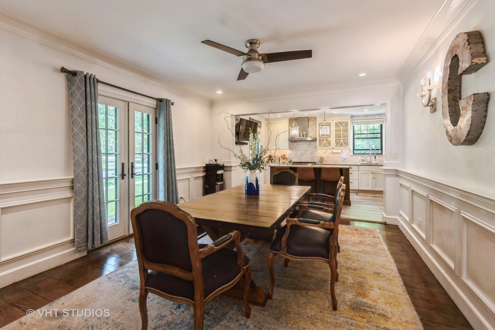723 Gardner Road Flossmoor, IL 60422 - Photo 17 of 48 a view of a dining room with furniture window and wooden floor