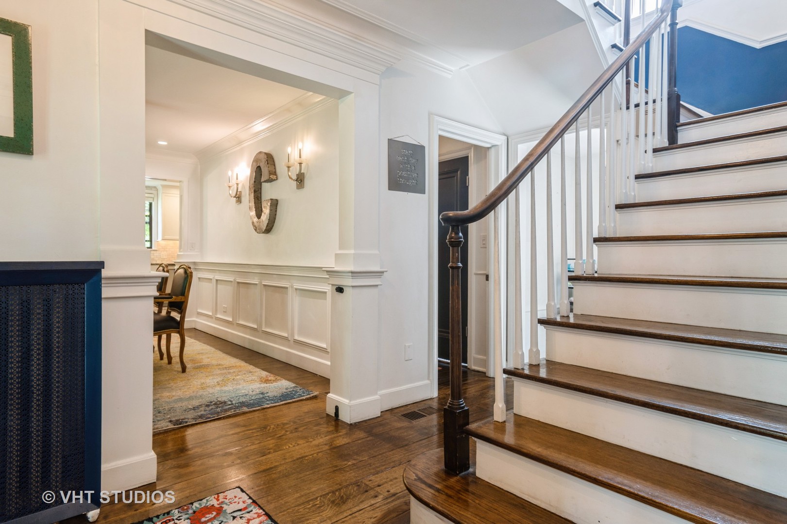 723 Gardner Road Flossmoor, IL 60422 - Photo 8 of 48 a view of entryway and hall with wooden floor