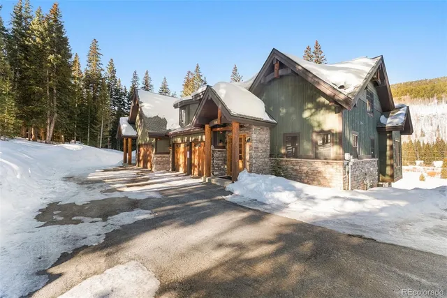 a view of a park with trees