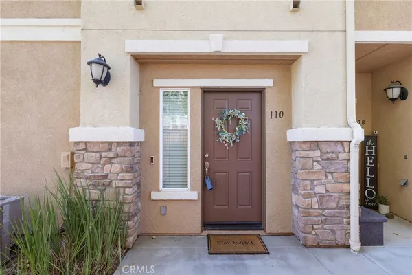 a view of an entryway door of the house