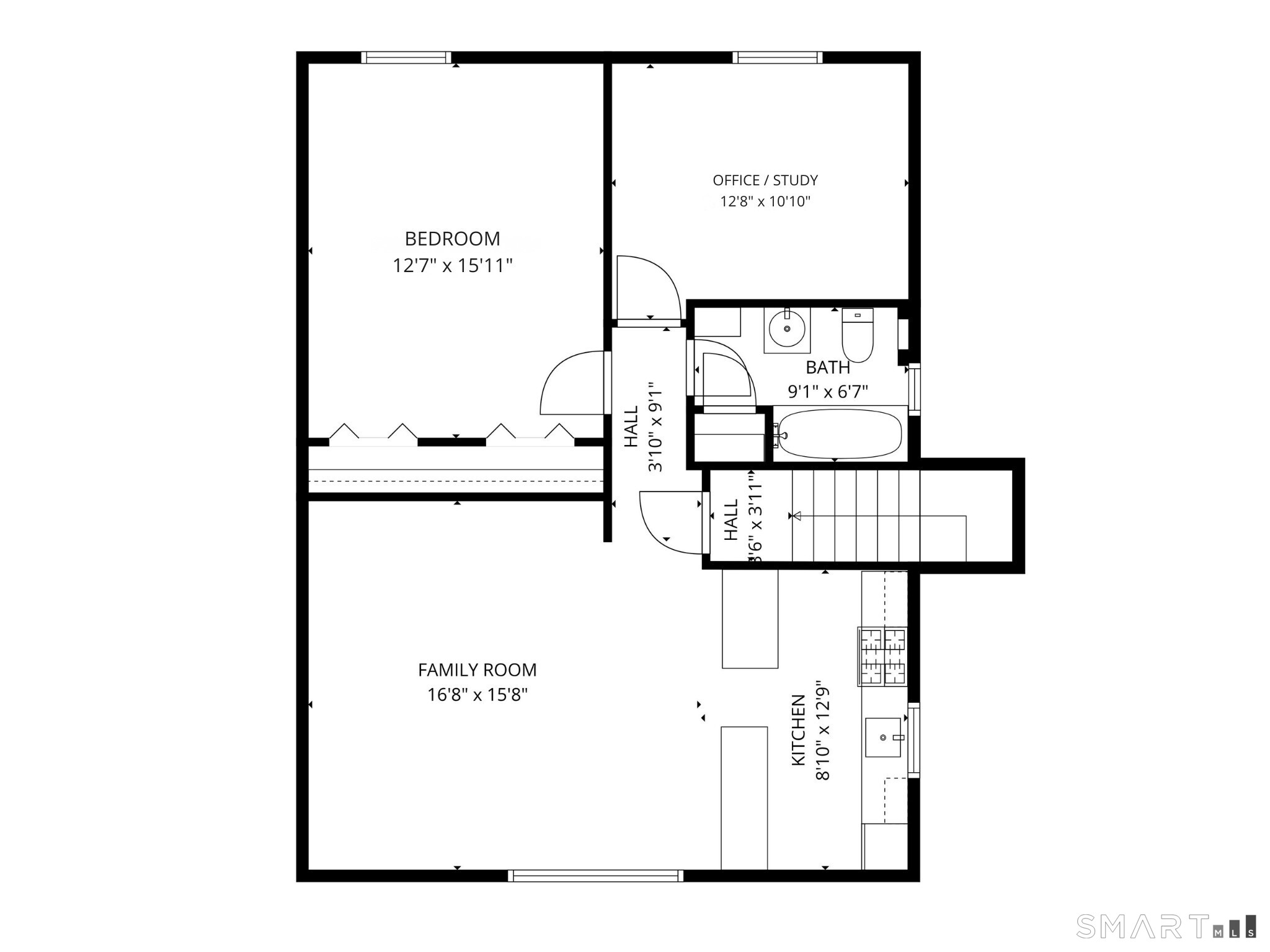 3 Grand Place Newtown, CT 06470 - Photo 40 of 40 Floor plan of the accessory apartment.