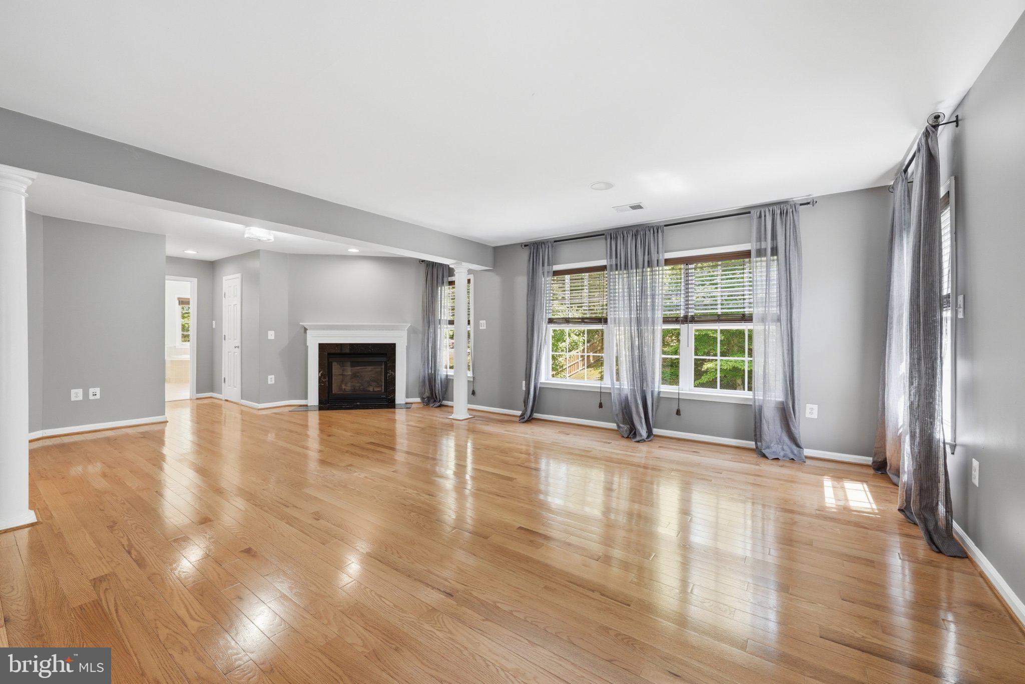 3679 Expedition Drive Triangle, VA 22172 - Photo 31 of 65 a view of empty room with wooden floor and fireplace