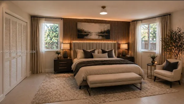 a house view with a seating space