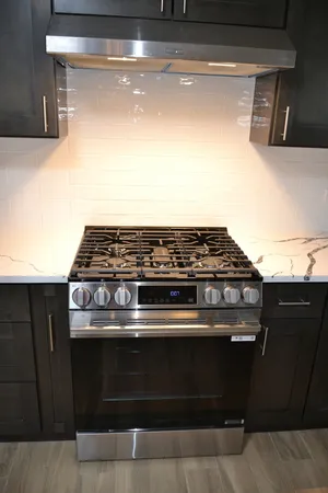 a close view of stove