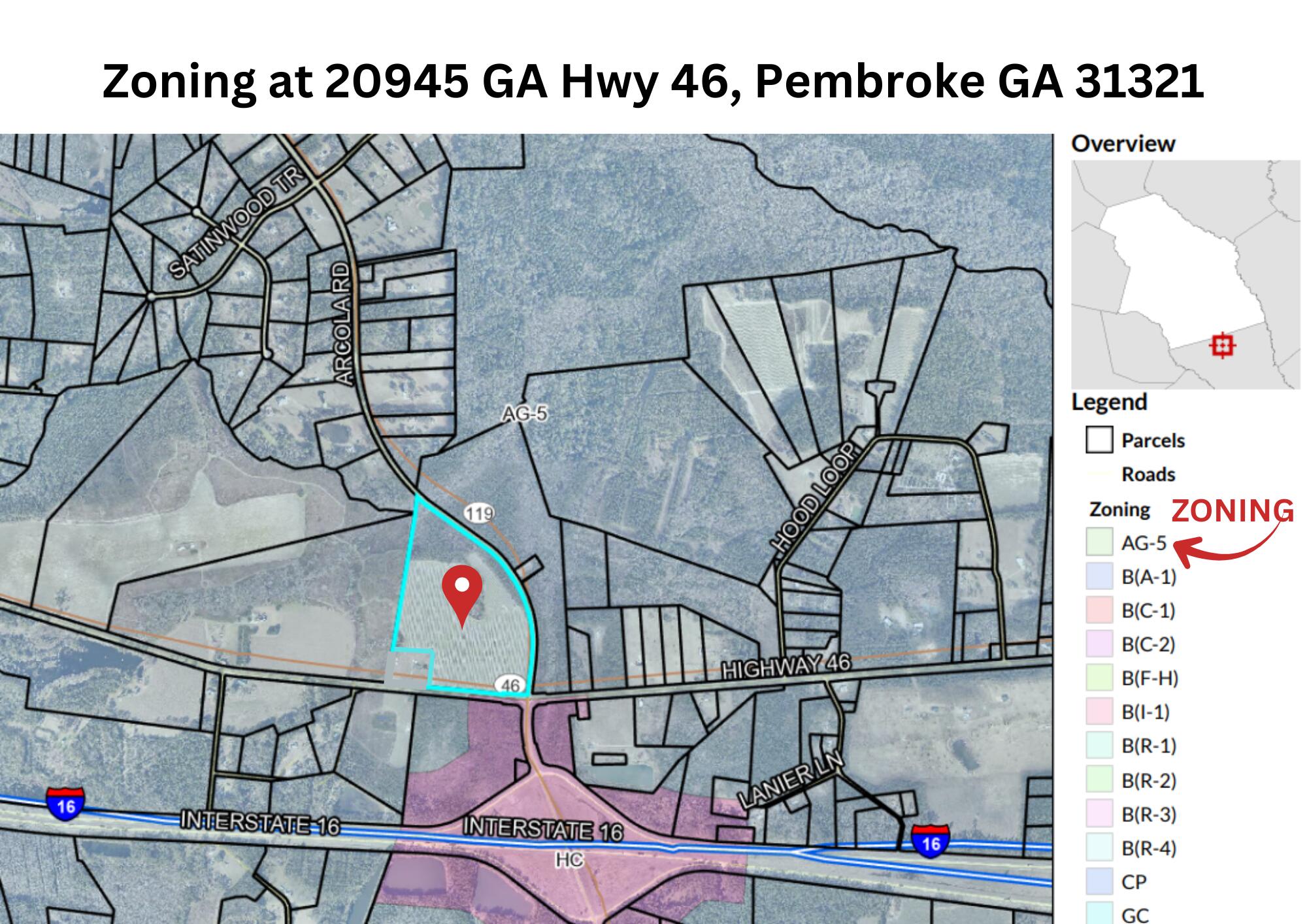 20945 Highway 46 Pembroke, GA 31321 - Photo 12 of 12 primary zoning 53 acres