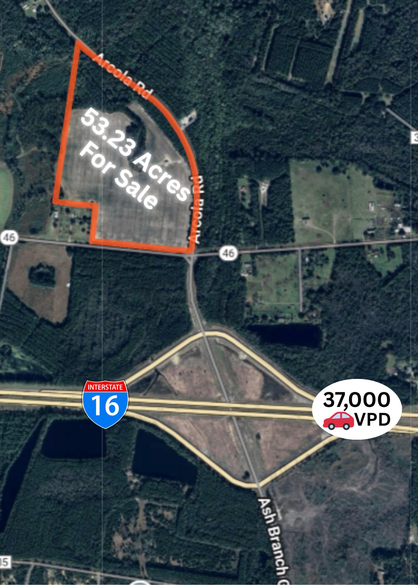 20945 Highway 46 Pembroke, GA 31321 - Photo 2 of 12 aerial