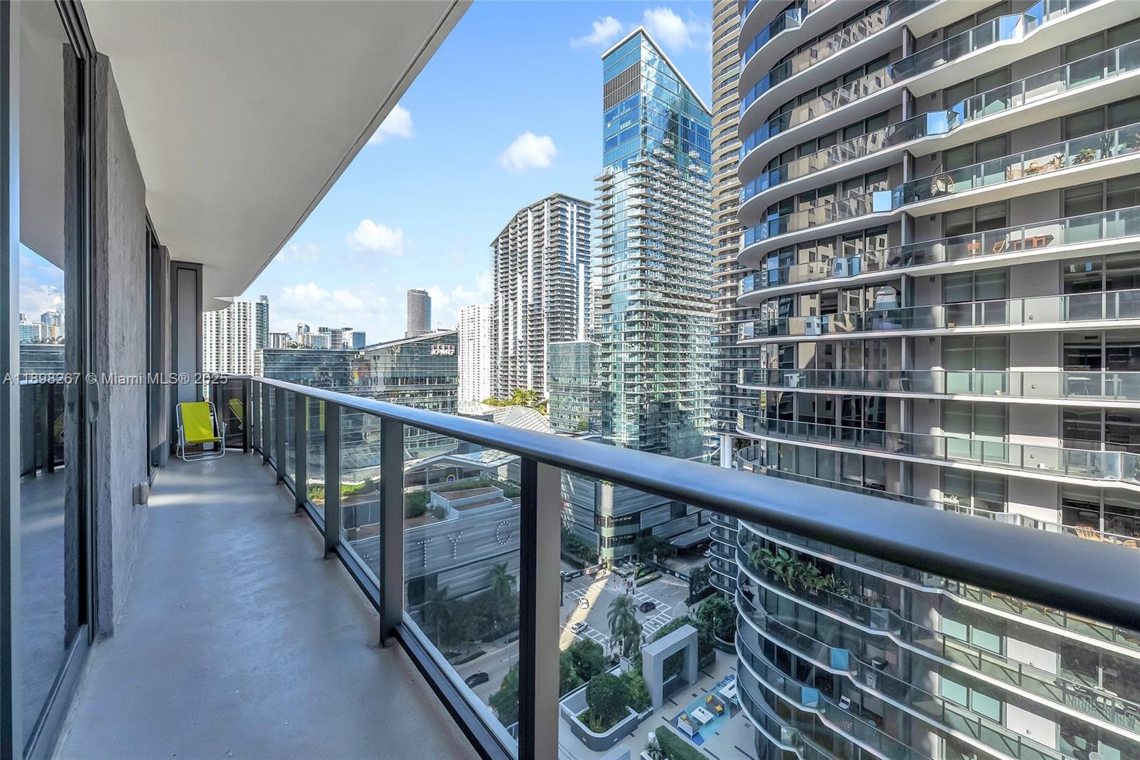 55 Southwest 9th Street, Unit 1802 Miami, FL 33130 - Photo 13 of 35 a view of a balcony with city view