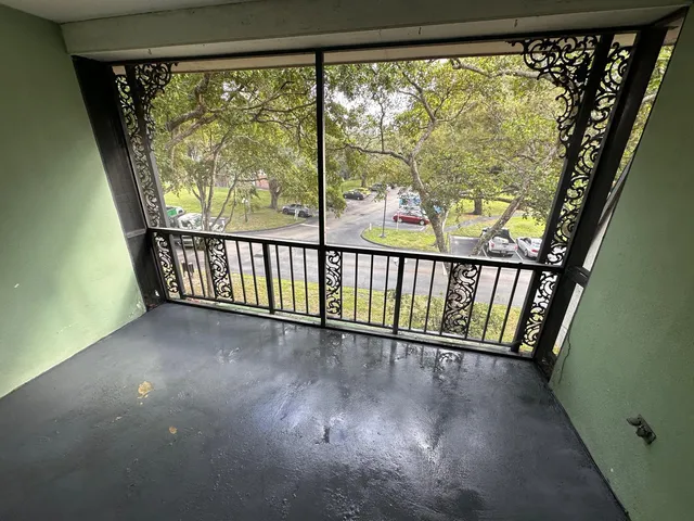 a view of an front door