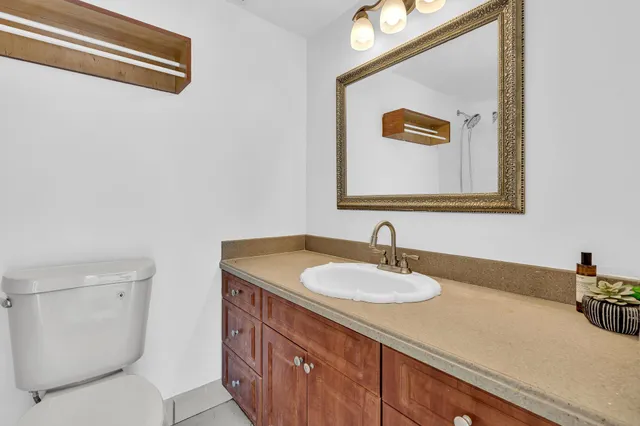 a city view with outdoor seating