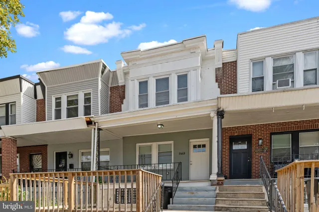 a view of a brick building