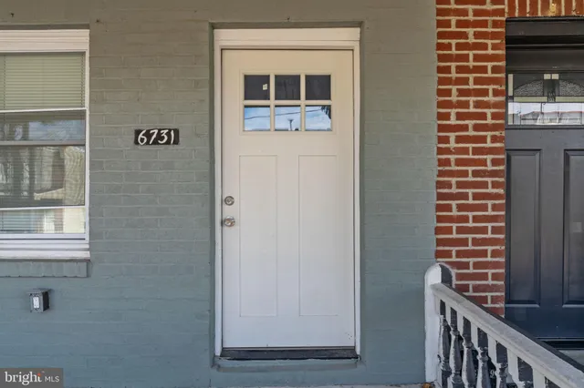a view of front door of house