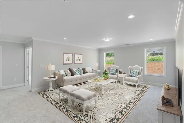 a spacious bathroom with double sink a mirror and a shower