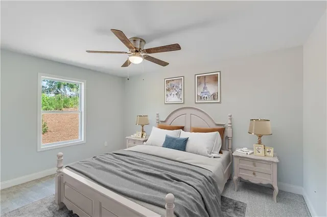 an aerial view of multiple house