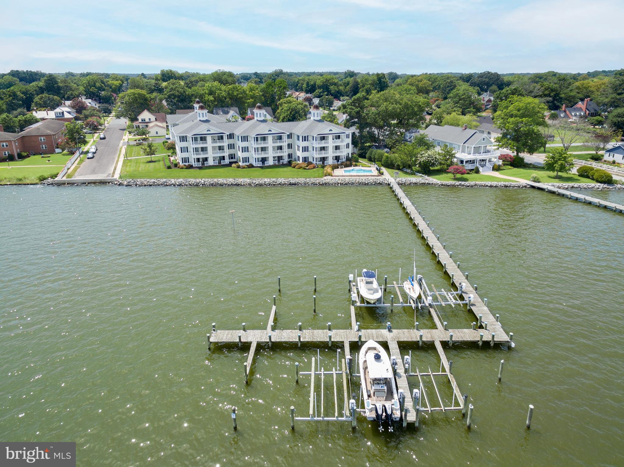 5 Oakley Street, Unit 102 Cambridge, MD 21613 - Photo 30 of 35 Community pier and boat slips