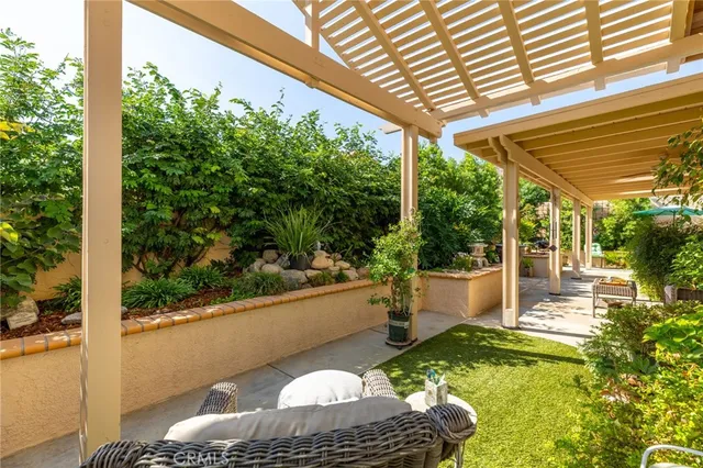 a view of swimming pool from a balcony