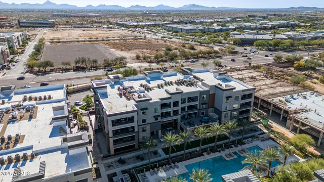 a view of a city with tall buildings