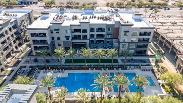 a view of a city with tall buildings