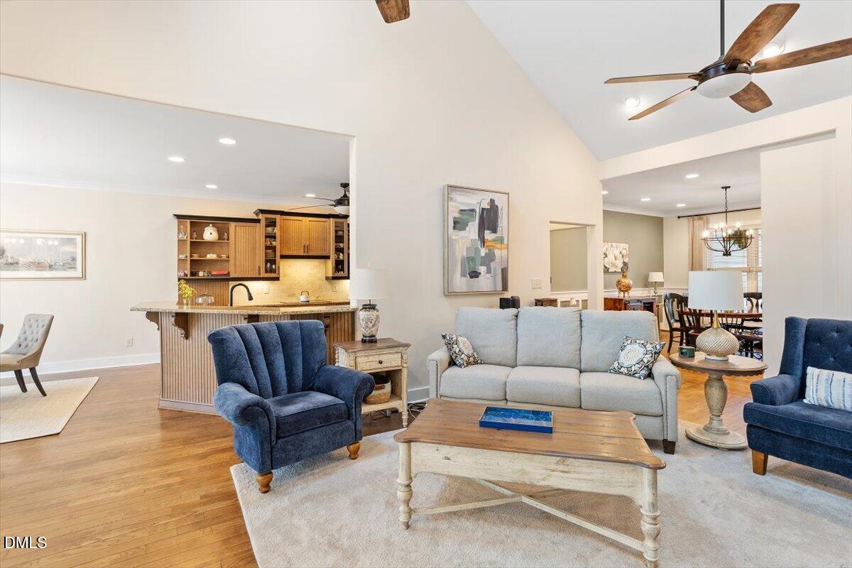 31 River View Court Timberlake, NC 27583 - Photo 15 of 44 a living room with furniture kitchen view and a table
