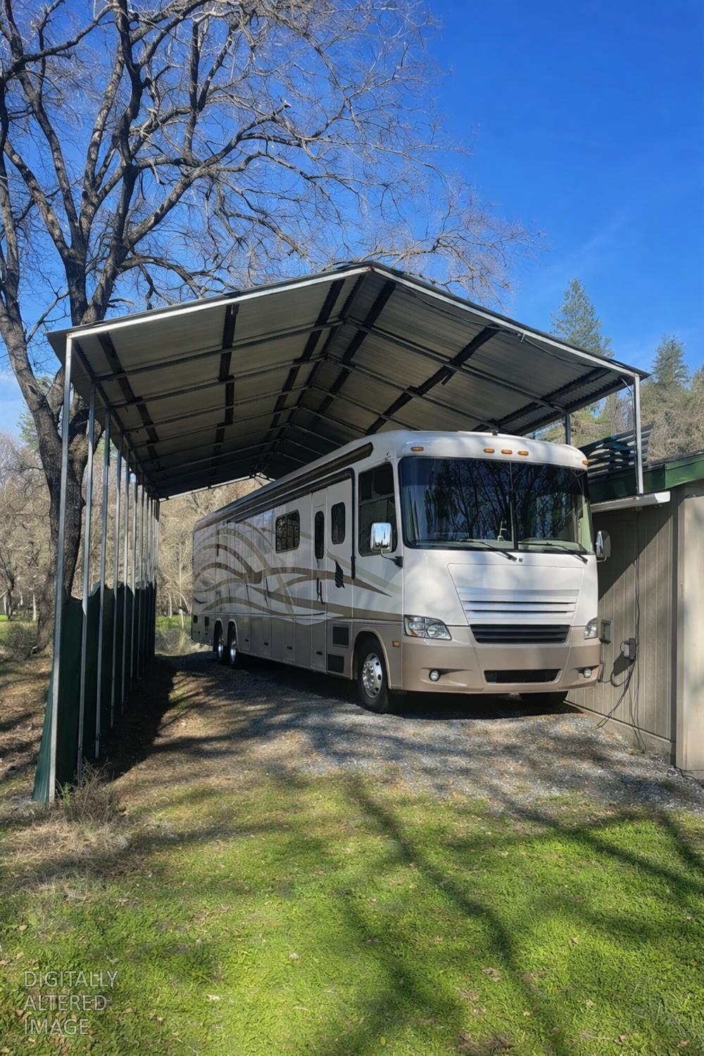 581 Haines Road Auburn, CA 95602 - Photo 19 of 52 Large 15 x 40 covered RV parking area is located next to the shop.