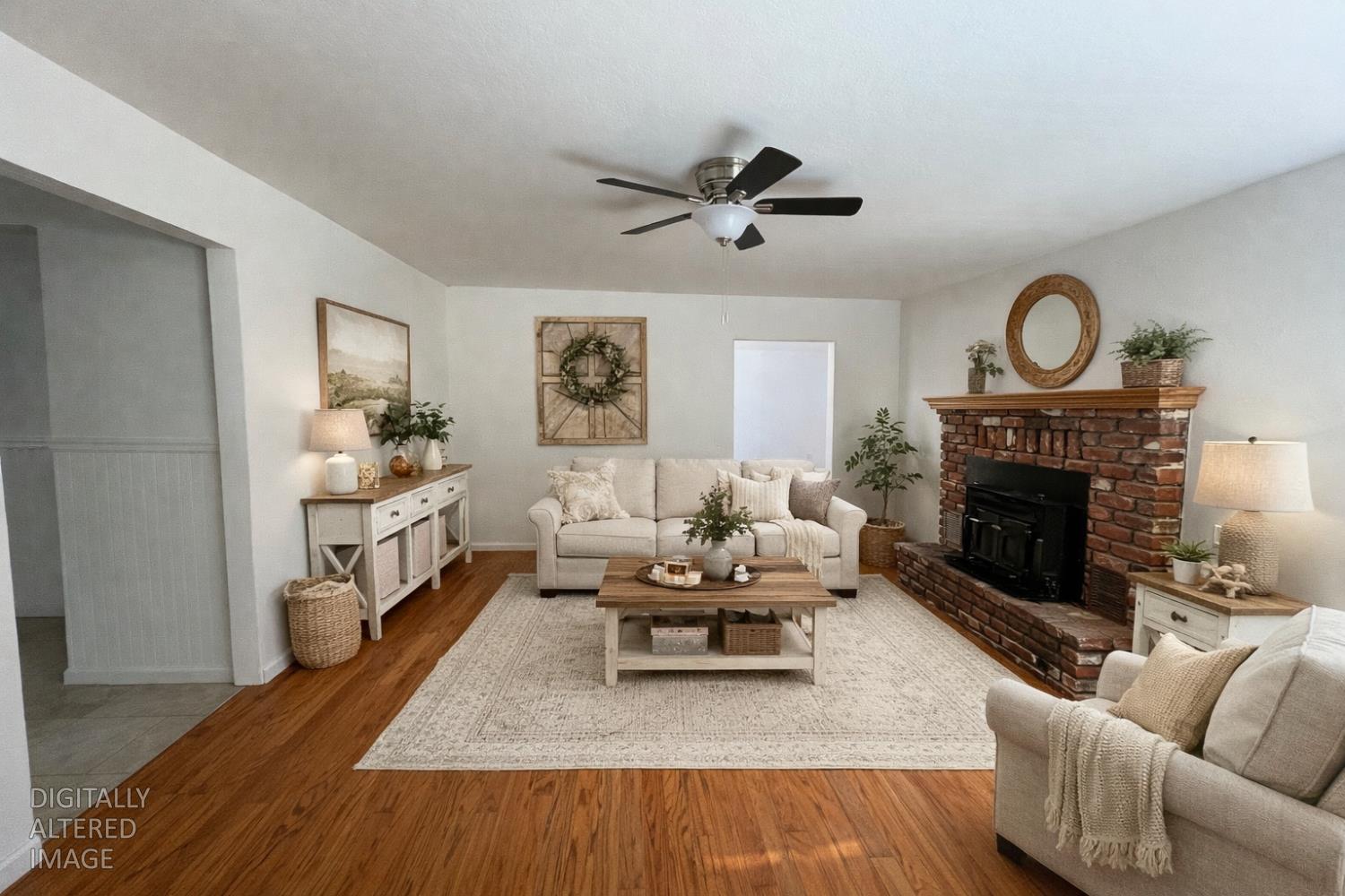 581 Haines Road Auburn, CA 95602 - Photo 6 of 52 Family/ kitchen combo- family room has woodstove and real wood floors.