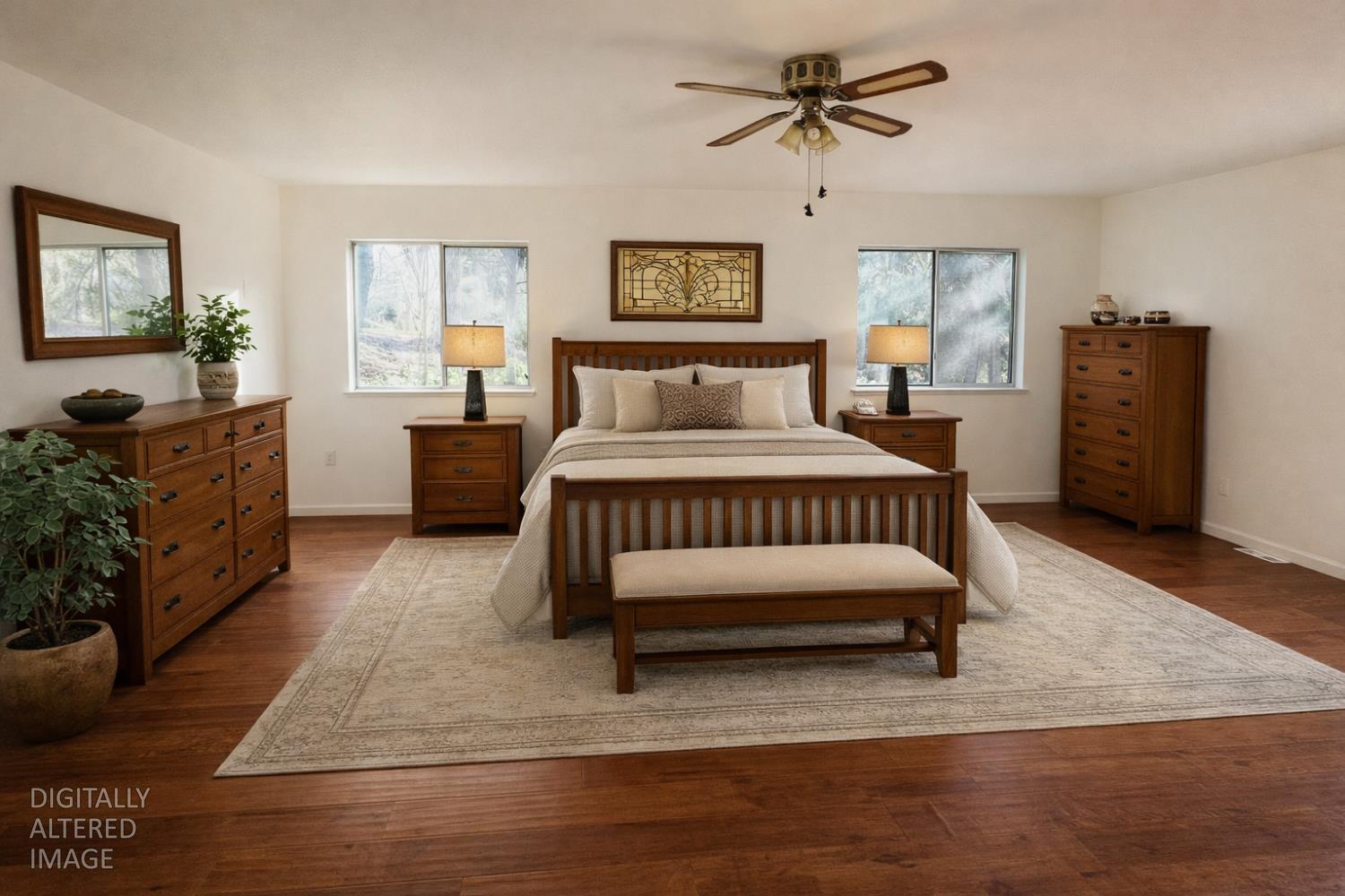 581 Haines Road Auburn, CA 95602 - Photo 7 of 52 Primary suite features new flooring, two closets and slider leading to backyard.