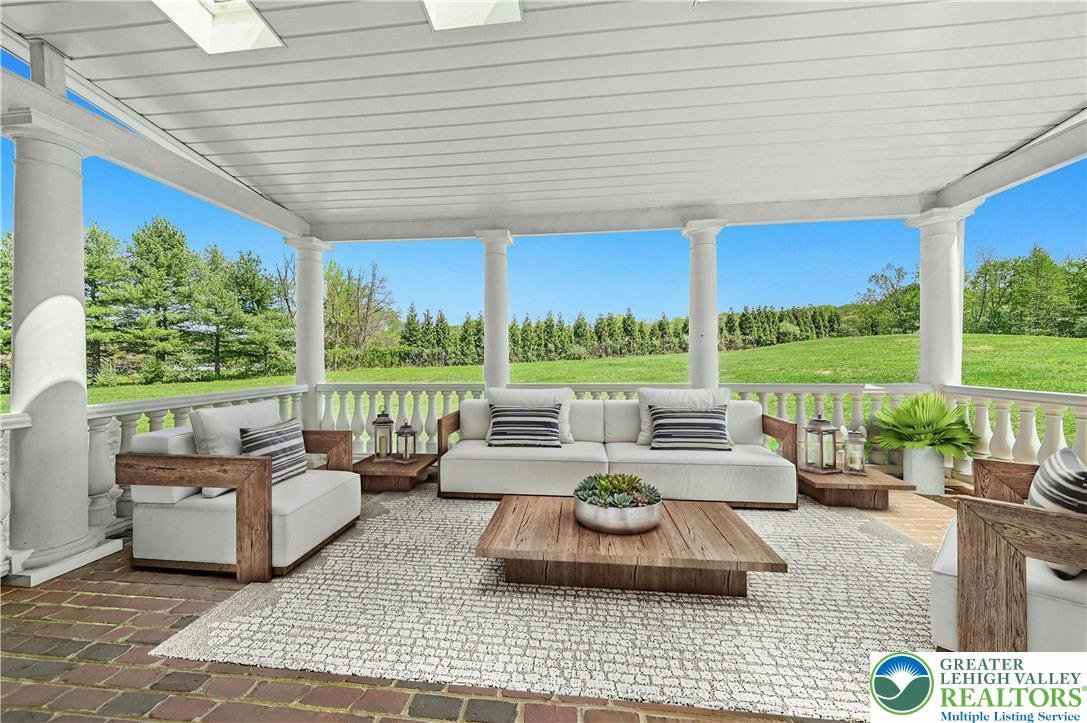 3200 Creamery Road New Hope, PA 18938 - Photo 35 of 42 a view of a patio with couches chairs and a table and chairs