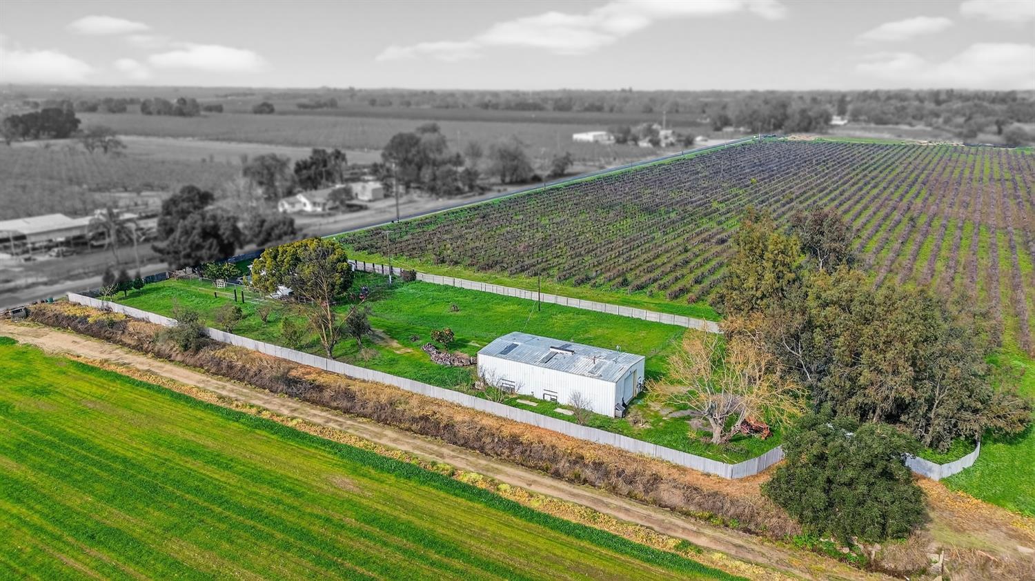 a view of a city with a lake