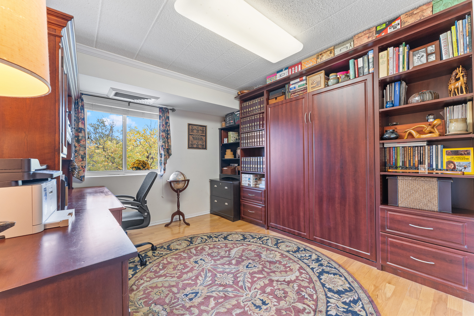 110 West Butterfield Road, Unit 502S Elmhurst, IL 60126 - Photo 17 of 31 a living room with furniture and a book shelf