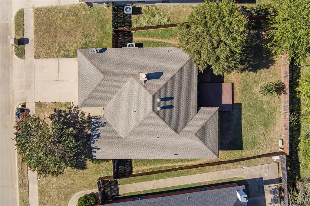 5104 Valley Village Drive Fort Worth, TX 76123 - Photo 26 of 28 an aerial view of a house with a yard