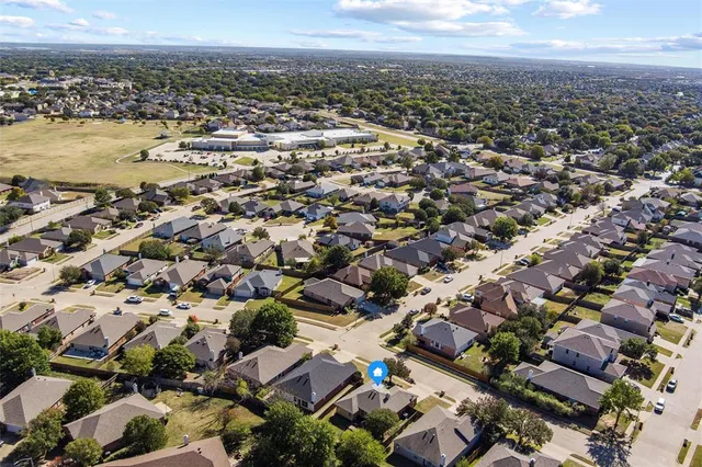 an aerial view of a city