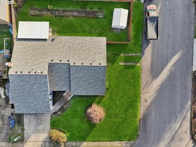 an aerial view of a city