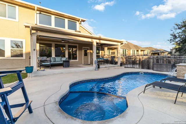 a view of a house with sitting area
