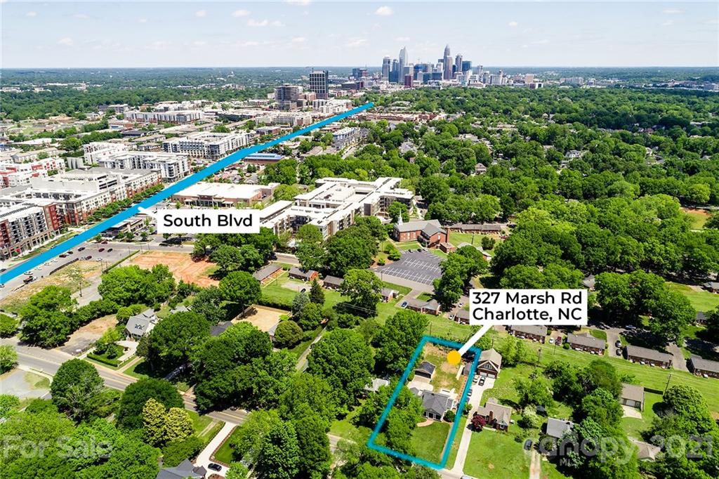 327 Marsh Road Charlotte, NC 28209 - Photo 46 of 48 an aerial view of a city