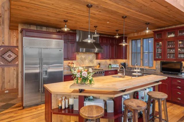 a dining table with chairs and table