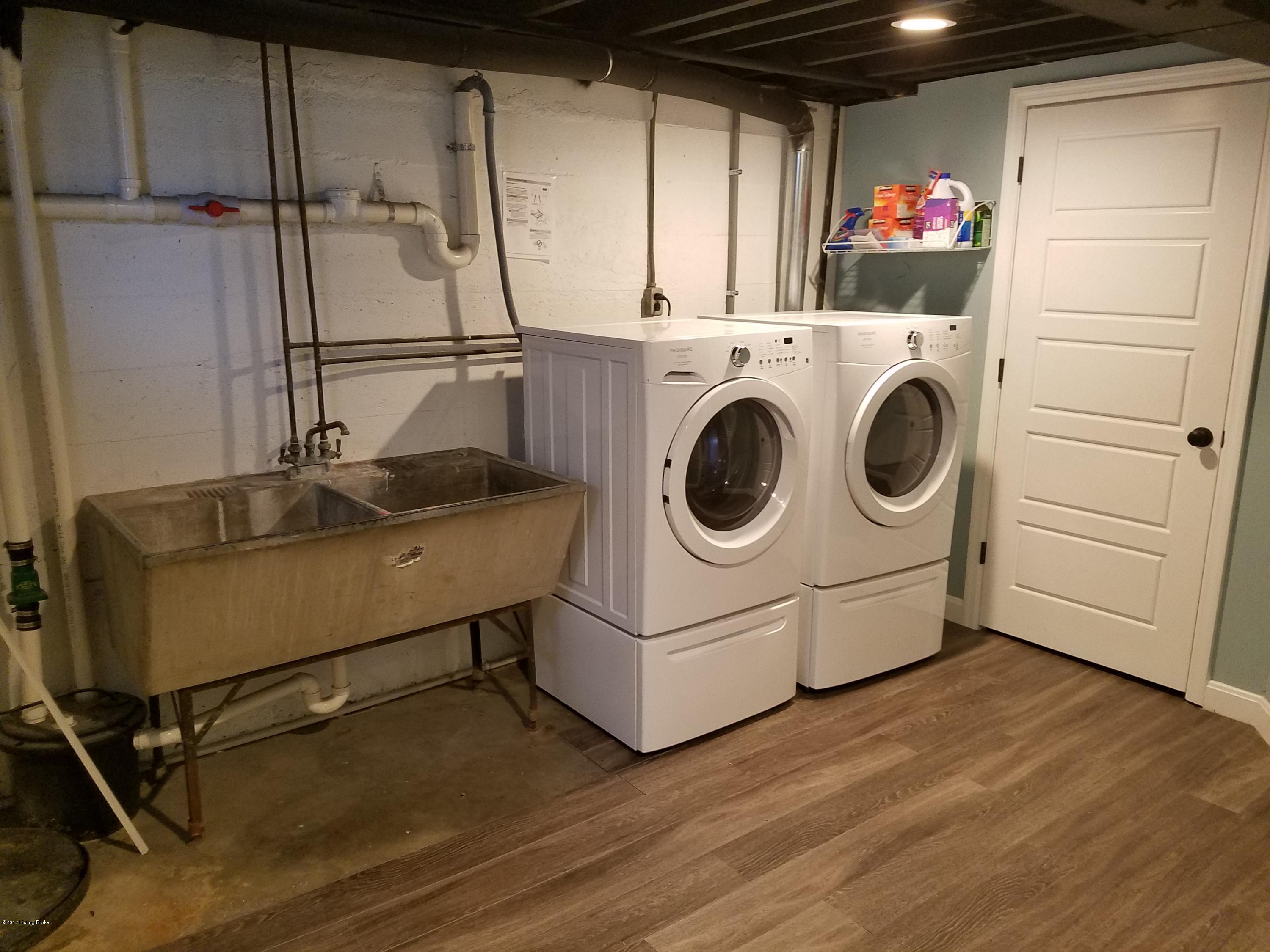 316 Sage Road Louisville, KY 40207 - Photo 22 of 28 Newer front-load washer and dryer and huge wash sink stay!