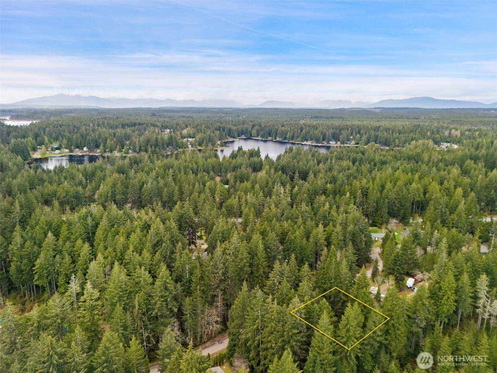 71 East Sleaford Road Shelton, WA 98584 - Photo 17 of 17 an aerial view of residential houses with outdoor space and trees