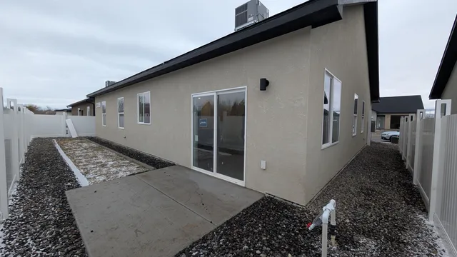 a backyard of a house