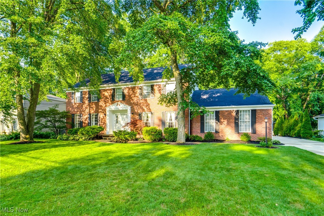 3465 Bancroft Road Akron, OH 44333 - Photo 1 of 50 Colonial house with brick siding and a front lawn