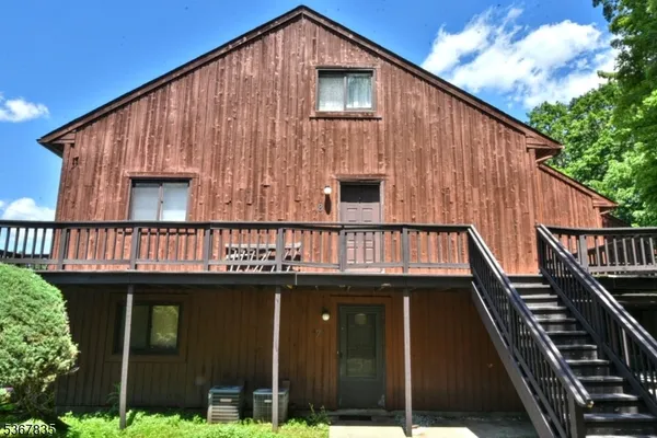 a front view of a house with balcony